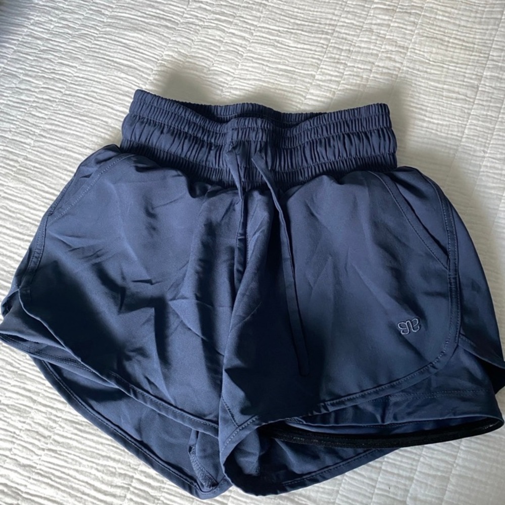 Albion Fit Navy Athletic Shorts for Women